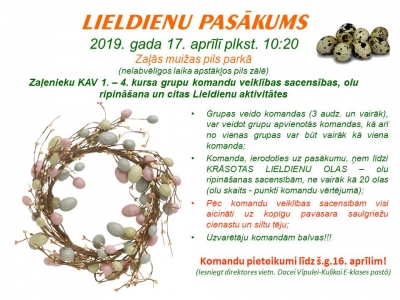 Lieldienu pasākums 2019