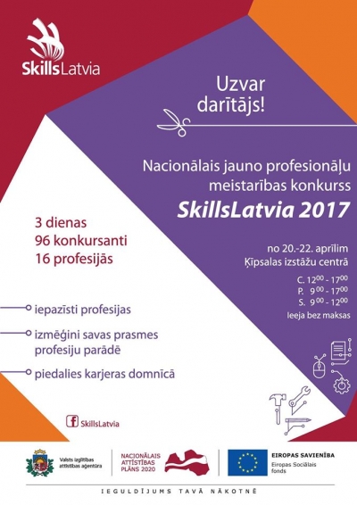 Profesiju parādē demonstrēs vairāk nekā 50 profesijas un profesionālās prasmes